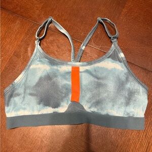Nike Blue and Orange Sports Bra